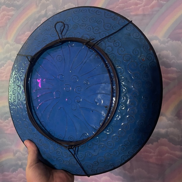 RARE ANTIQUE MEIJI floral cloisonné bronze art charger plate ready to hang - Picture 4 of 4